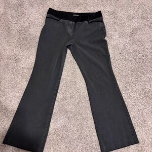 Dark gray slacks